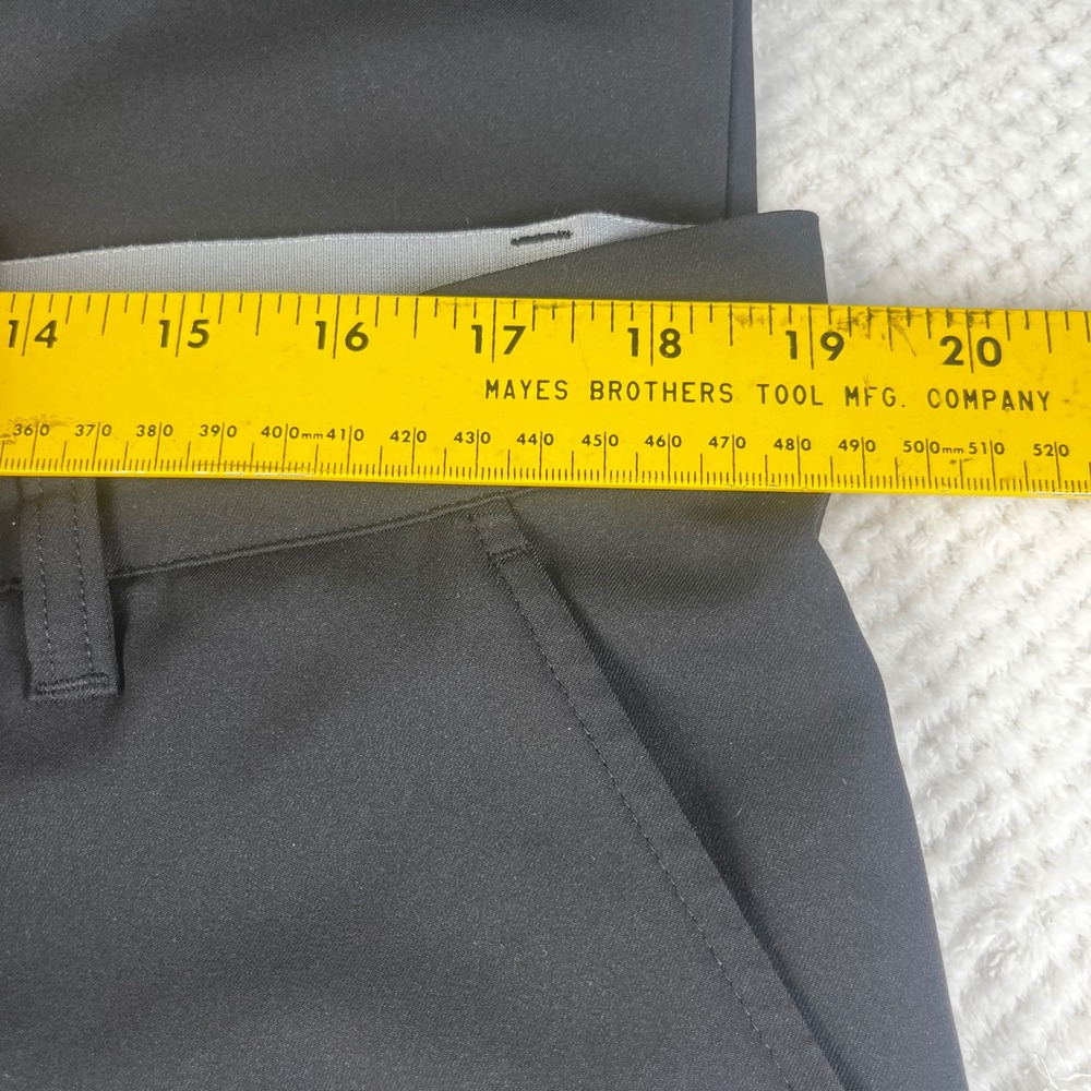 Adidas Mens Golf Pants Black Flat Front Recycled Polyester 36x32 - Picture 3 of 8